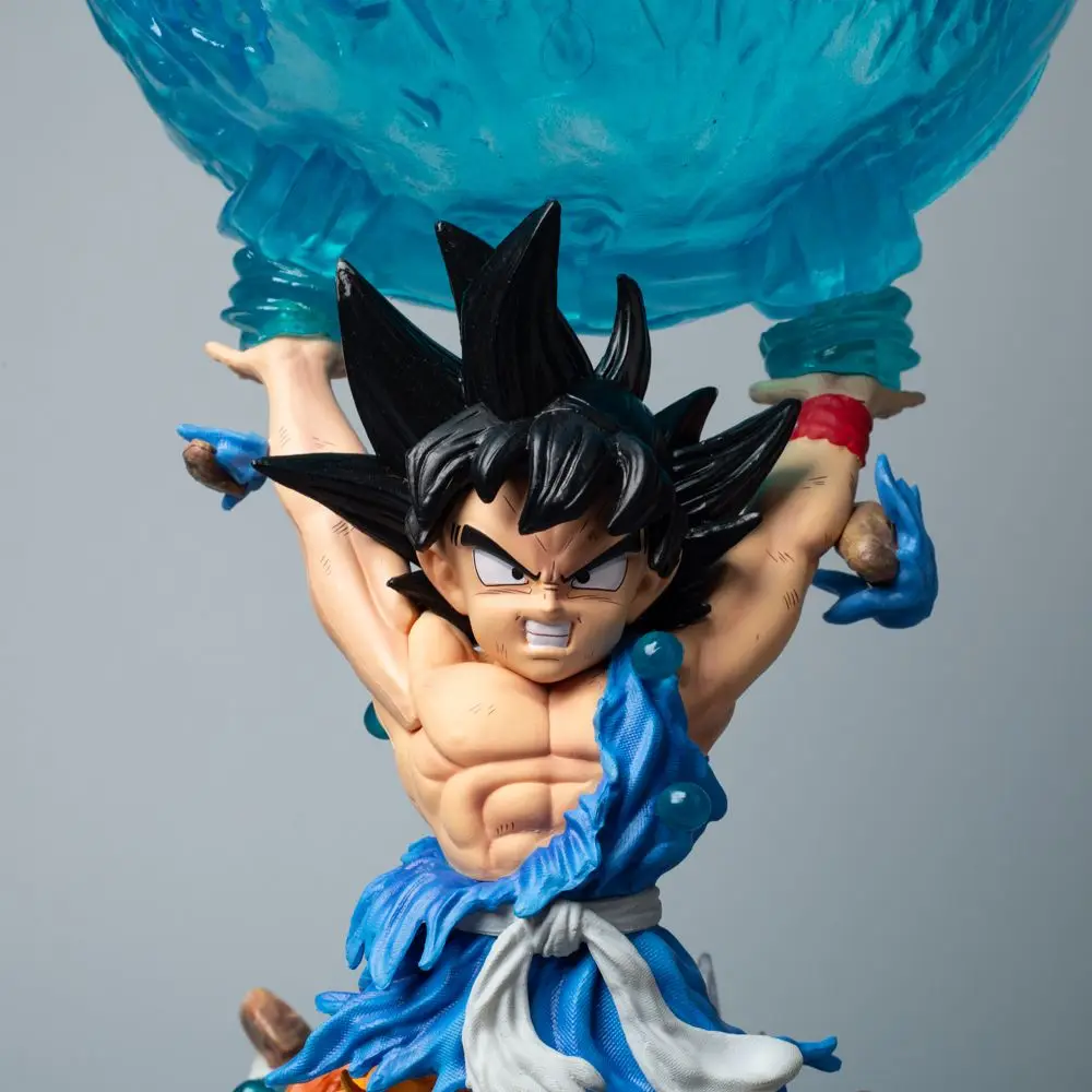 Dragon ball gt filho goku espírito bomba caçador conjunta nome cena estátua  figura pvc coleção modelo brinquedos