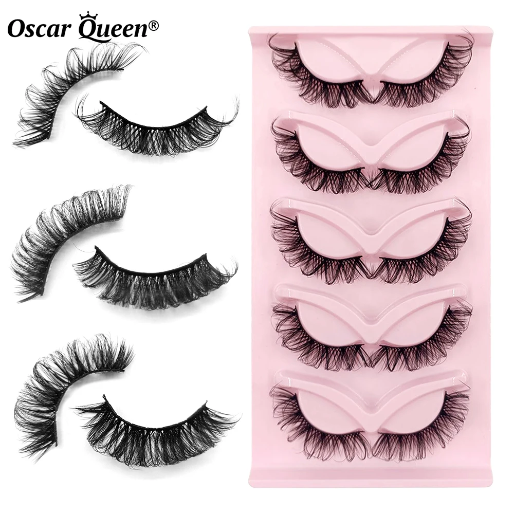 

5 пар пушистых норковых ресниц, натуральные D-образные накладные норковые ресницы, искусственные норковые ресницы в коробке, принадлежности для наращивания ресниц кошачий глаз, инструмент для макияжа оптом