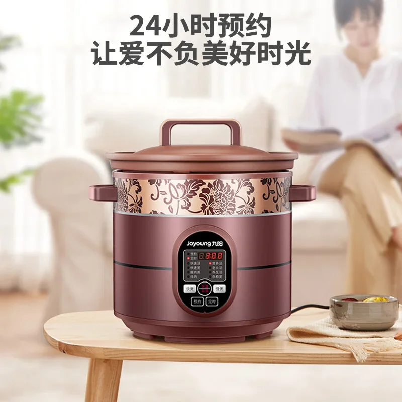 1L Gruel Soup Pot Ceramic Electric Crock Pot Automatic Household  Intelligent Small Crock Pot Rice Cooker Food Warmer Cooker - AliExpress