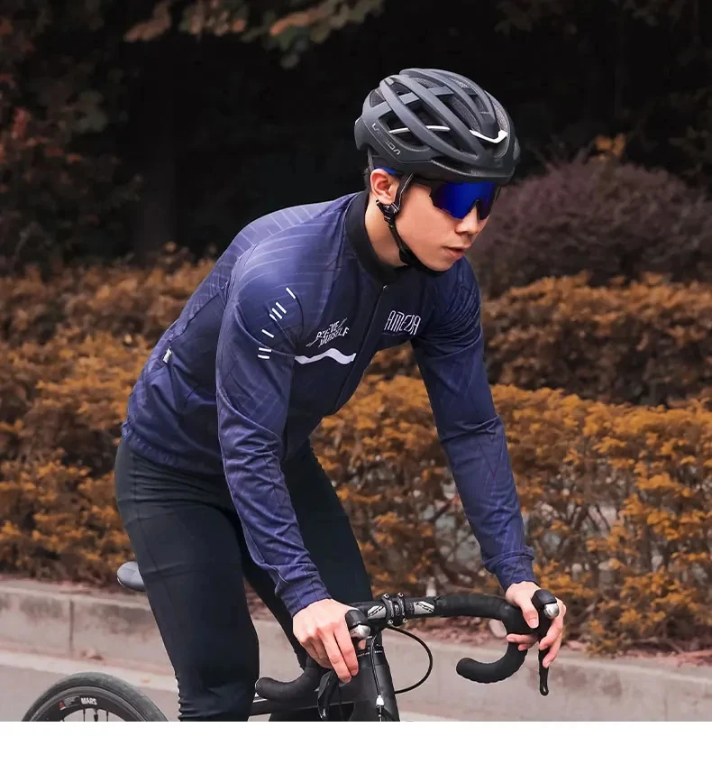 Description Picture 6 of itemLAMEDA Men's Biker Jacket Autumn Winter Cut Wind for Cycling Long Fleece Sleeve Cycling Mountain Bike Warm Men's Jacket