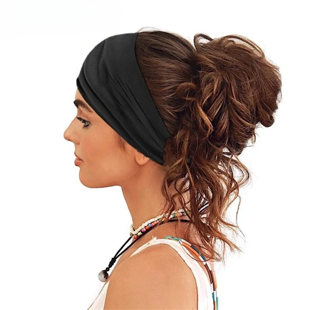Bohemian Chic Elastic Hairbands - Stylish & Breathable Accessory