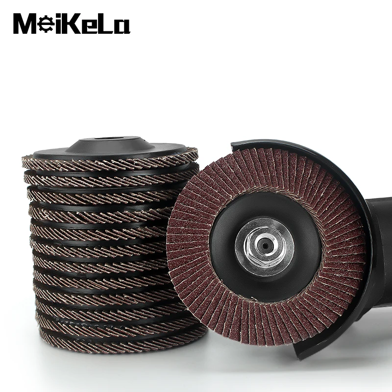 5pcs Flat Flap Discs 100mmSanding Discs 80 Grit Grinding Wheels Blades Wood Cutting For Angle Grinder bore diameter 10mm diameter 75mm hss saw blade polish saw blade 80 grit grinding wheels blades wood cutting for angle grinder