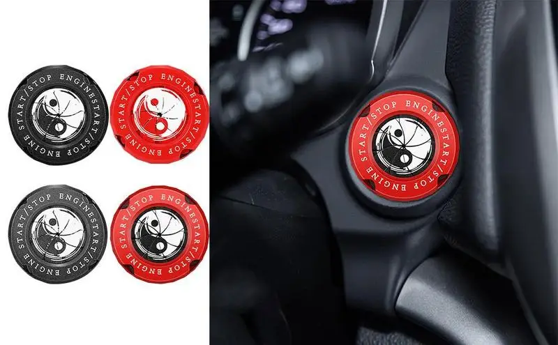 

Внутренний Декор автомобиля, крышка переключателя зажигания двигателя, защитная крышка переключателя зажигания автомобиля, декоративная деталь против царапин
