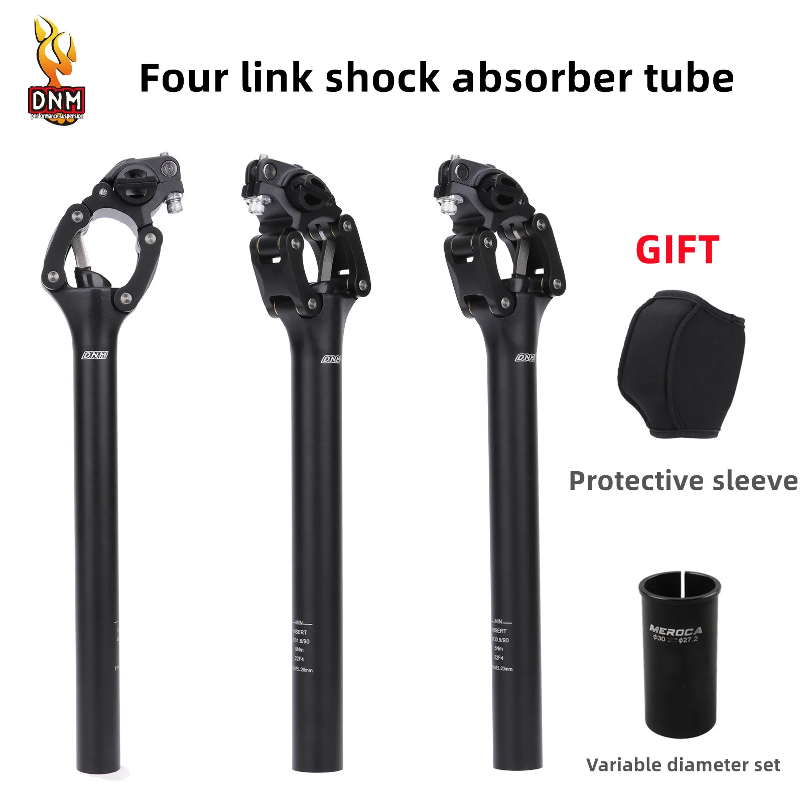 Dnm Mountain Bike Xc Dh Damping Suspension Travel Seatpost 27.2 28.6 30