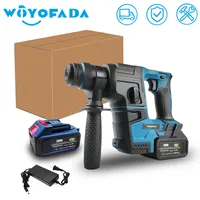 WOYOFADA Brushless Electric Hammer Drill Multifunctional Rotary Cordless Rechargeable Power Tools For Makita 18V Battery 1