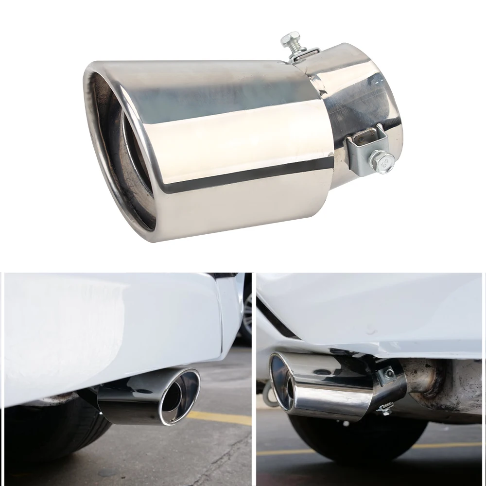 

Universal Car Exhaust Systems Car-styling Car Exhaust Tail Muffler Tip Pipe DIY Car Accessories Stainless Steel