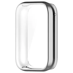 Enhanced Protective Soft TPU Case Cover for Xiaomi Smart Band 9 Pro - Screen Protector Accessory (Silver)