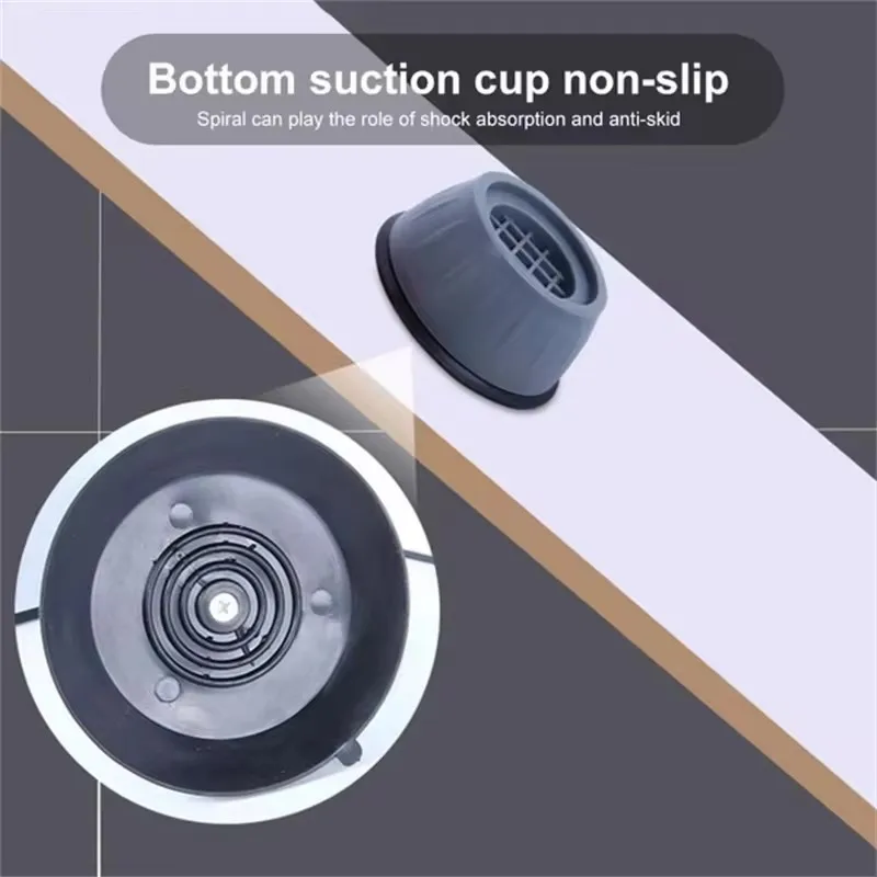 Anti Vibration Pads 4pcs Rubber Mat Slipstop For Washing Machine Refrigerator Furniture