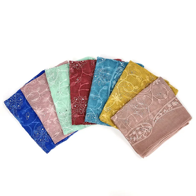 

Новинка весны EBay, искусственный шелковый вышитый женский шарф с закрытым носком, шелковый шарф