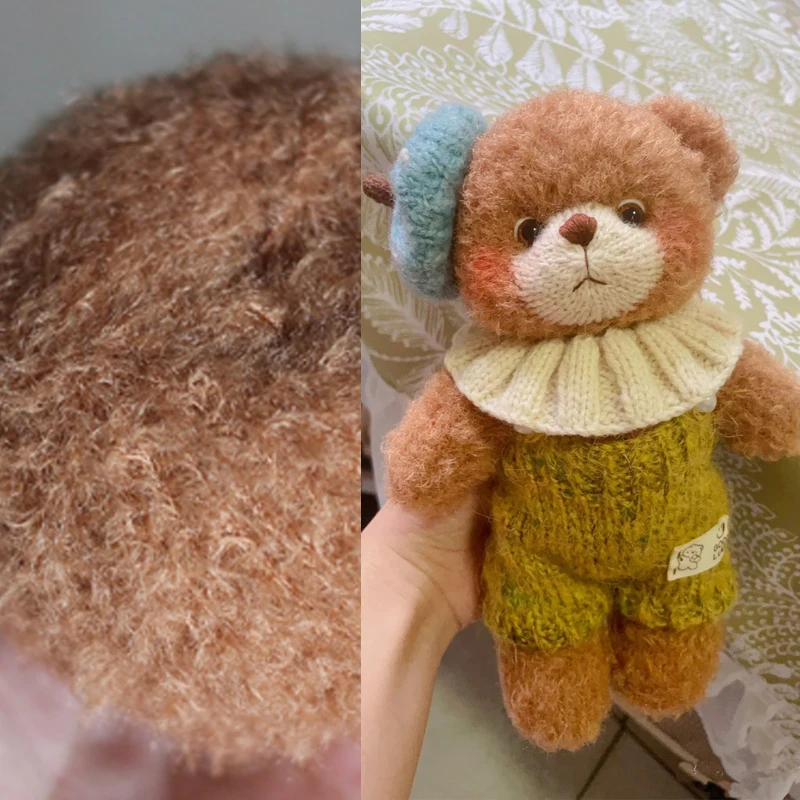 40g/roll Plush yarn Featured Thread Artist Teddy Bear Crochet Stick Needle Bear use Yarn 3