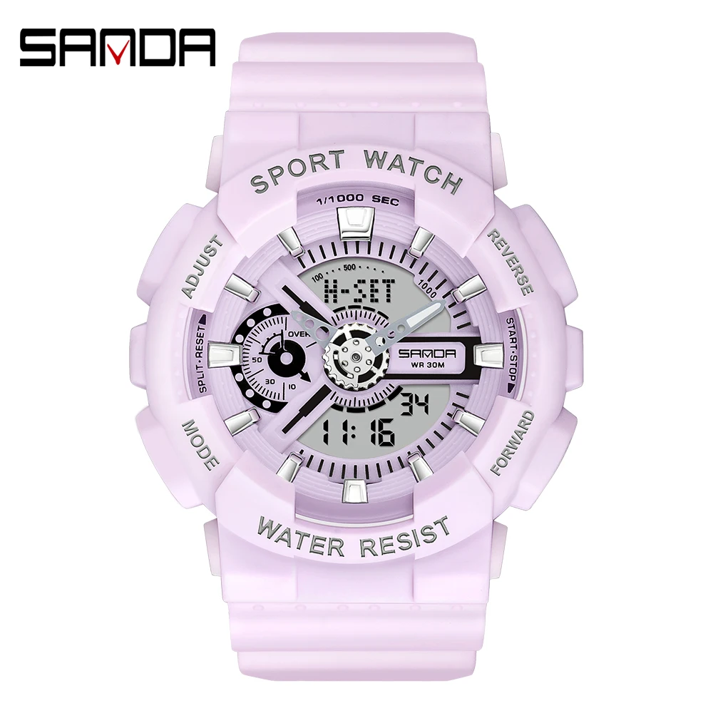 Sanda New Style Korea Edition Youth Night Light Electronic Movement Fashion Fashion Student Watch 