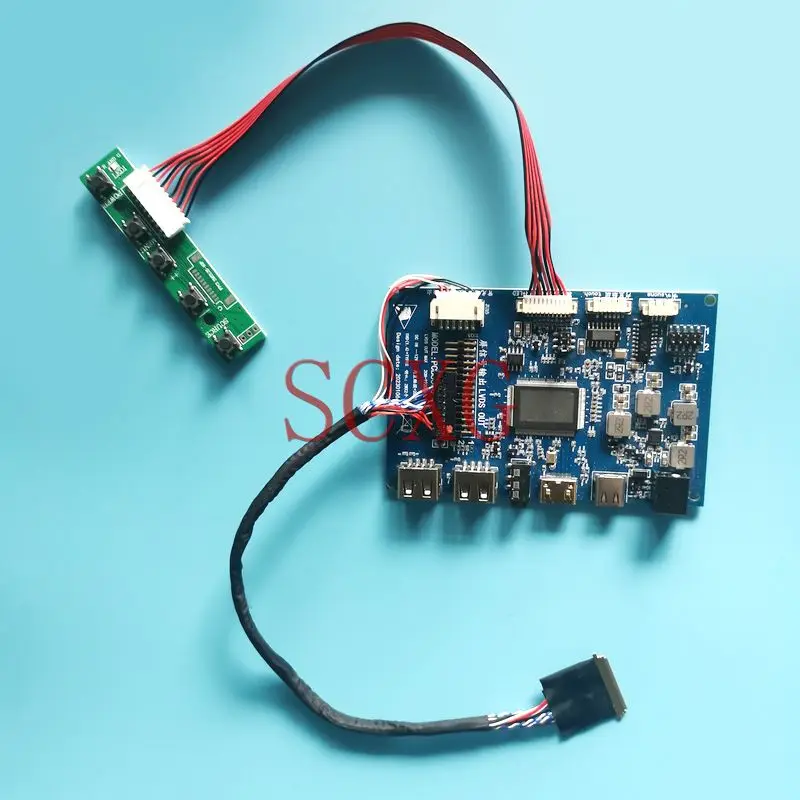 

Для ноутбука B156RW01 1600*900 дисплей Mini HDMI-совместимый 15,6 "DIY Kit PCB 862 контроллер платы управления LVDS 40 контактов 2-USB
