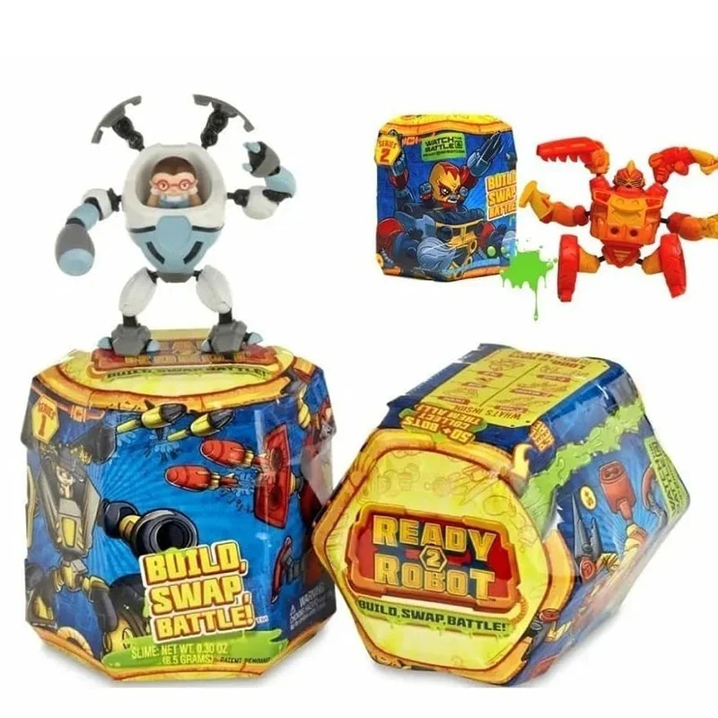 

Ready2Robot The DIY Slime Clay Assembled Action Figure Competitive Battle Boy Toys Action Figures Holiday Gifts for Children