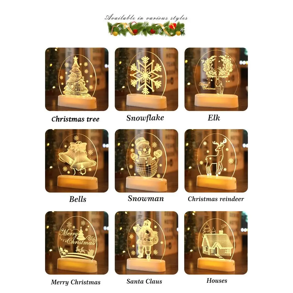 Рисунок 6 - 3d Светодиодная Рождественская лампа