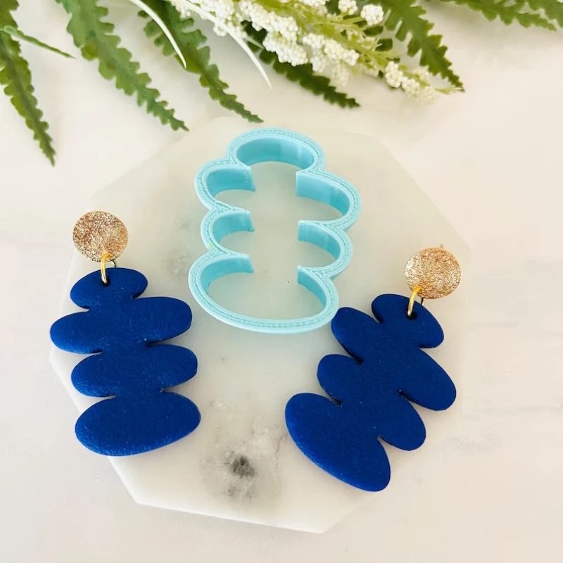 Soft Pottery Earrings Polymer Clay Molds DIY Ins Style Earring Polymer Clay Cutter Ceramics Earring Jewelry Pendant Making Tools
