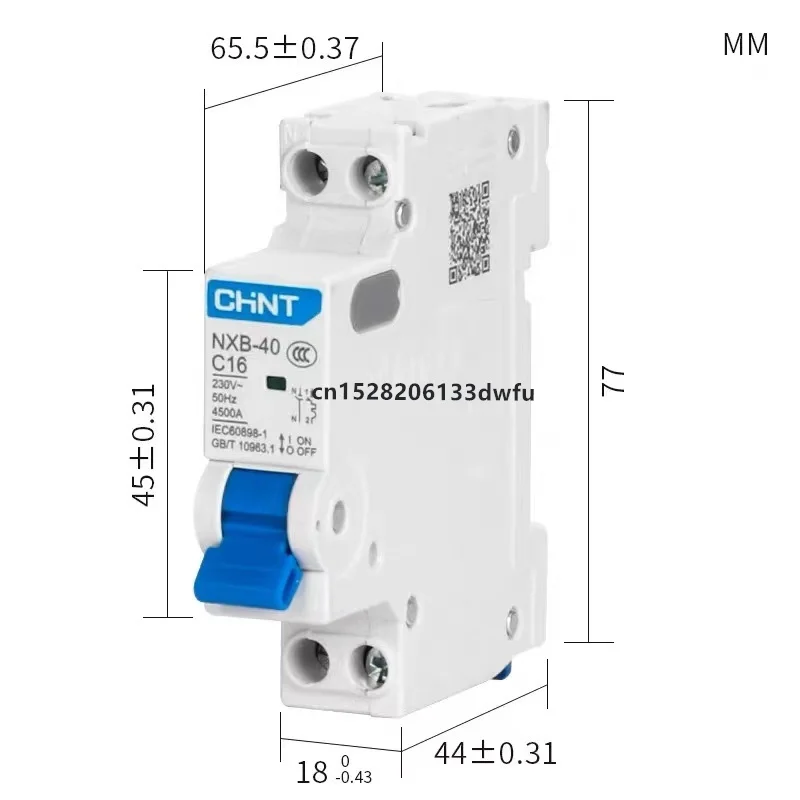 CHINT NXB-40 NXBLE-40 1P+N DPN DPNL 10A 16A 20A 25A 32A Residual Current circuit breaker Replace DZ267 DZ267LE RCCB RCBO MCCB