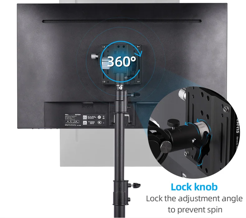 Selens 180 Degree Rotation Display Quick Mounting Plate Base Adjustable Universa