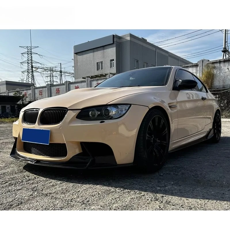 09-13 M3 E92 전용 카본 파이버 서라운드 키트, 고품질 카본 파이버 프론트 립 스커트 및 리어 스포일러 트렁크 리드