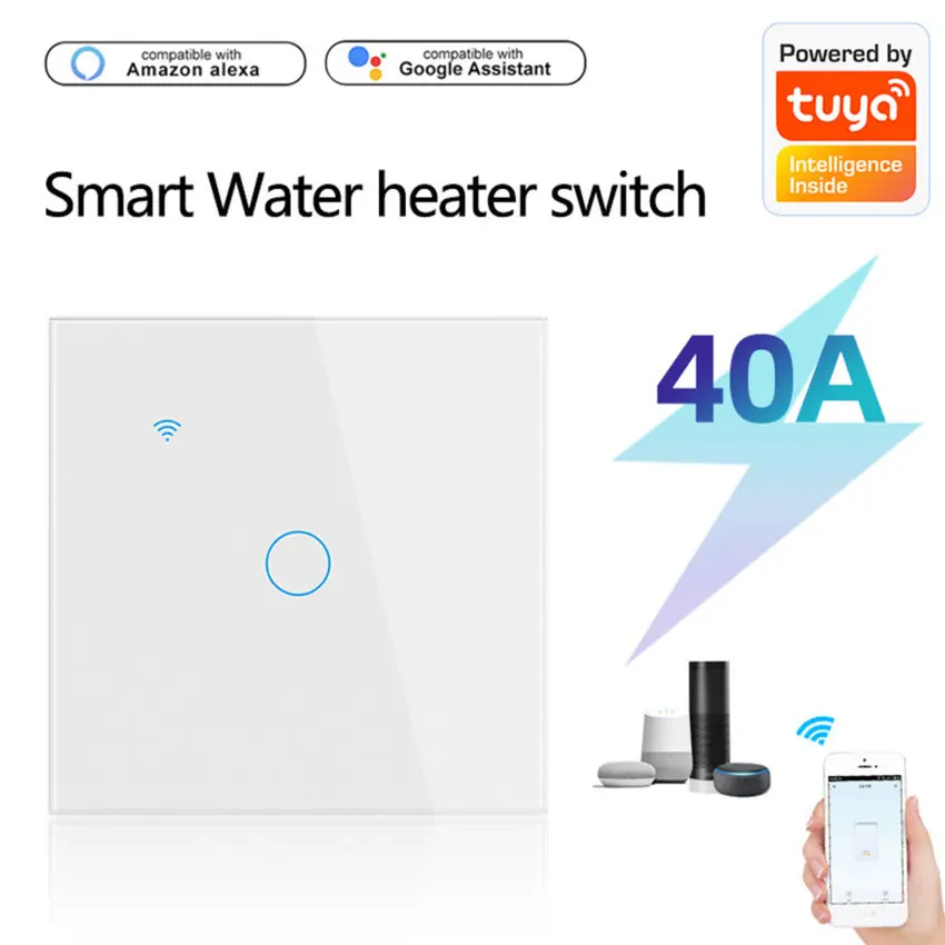 Smart Immersion Heater Timer Switch, 2.4ghz Wifi Water Heater Switch, Smart  Wall Touch Boiler Switch With Timer Works With - Pliers - AliExpress