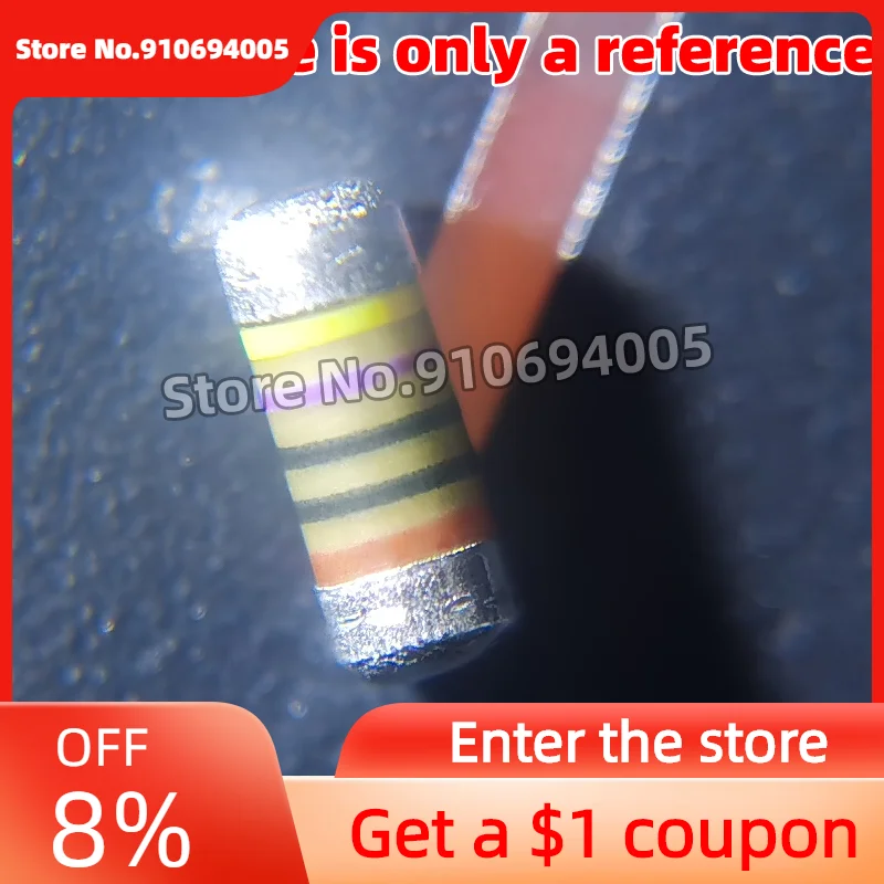 200/50Pcs Mma0204 Resistenza Montaggio Wafer Cilindrico 1206 Volume 1% 50Ppm Note Acquisto