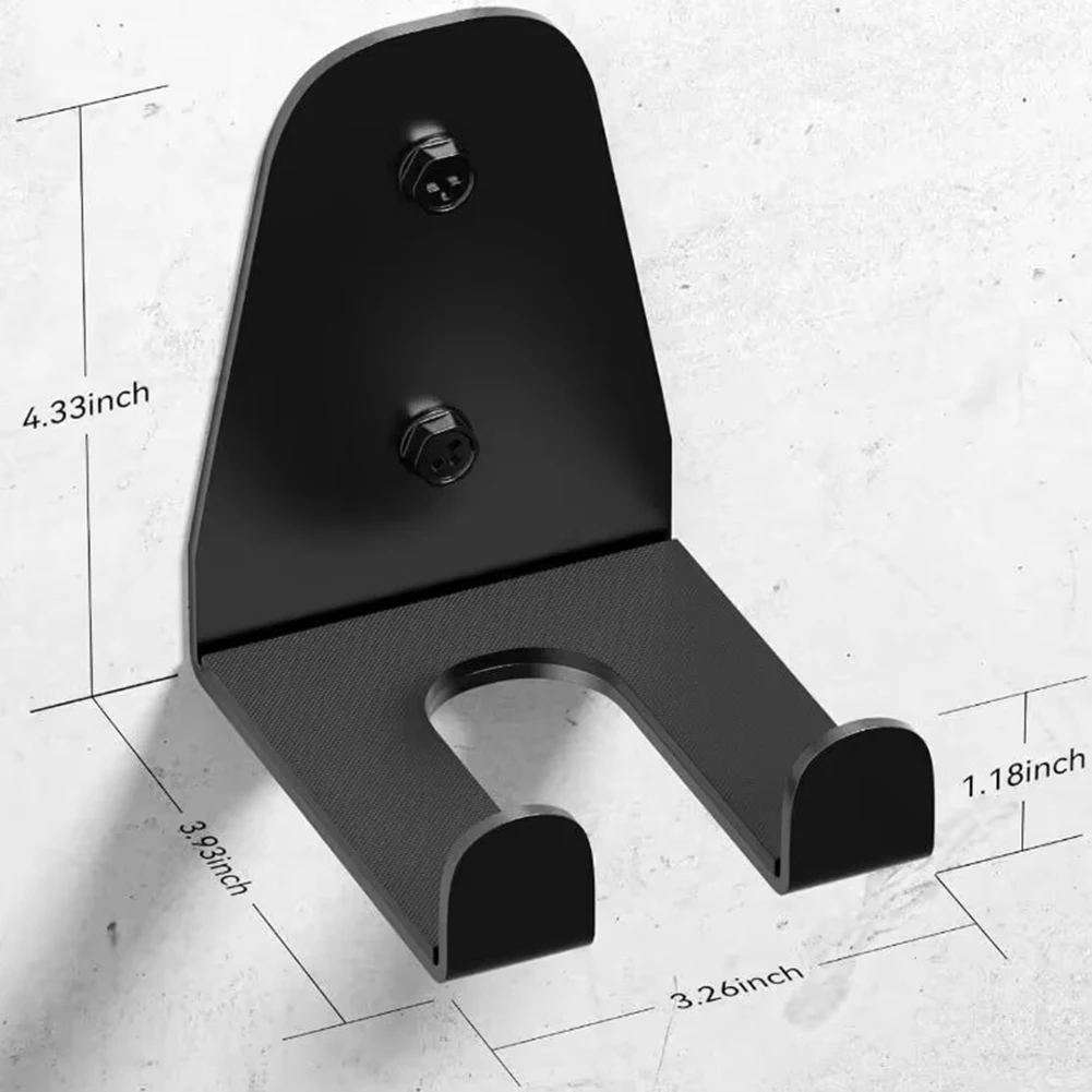 Vertikaler Wandhalter für Fitnessstudio-Langhantelständer, passend für Stangen, Durchmesser 25 bis 33 mm, rostfreier Stahl mit Gummischutz – Detail 9