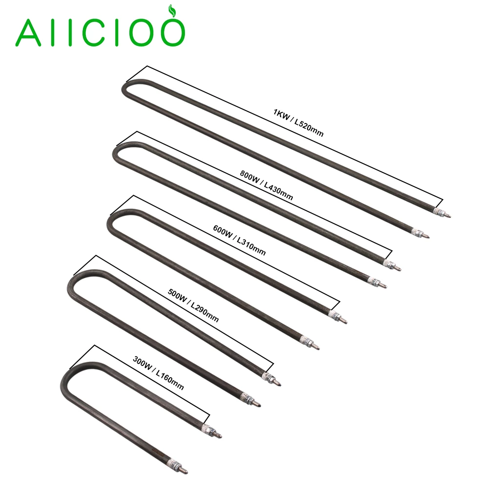 tipo Elemento de Aquecimento Tubular Aquecedor de ar Resistores Elétricos de Alta Temperatura 220v Aço Inoxidável u
