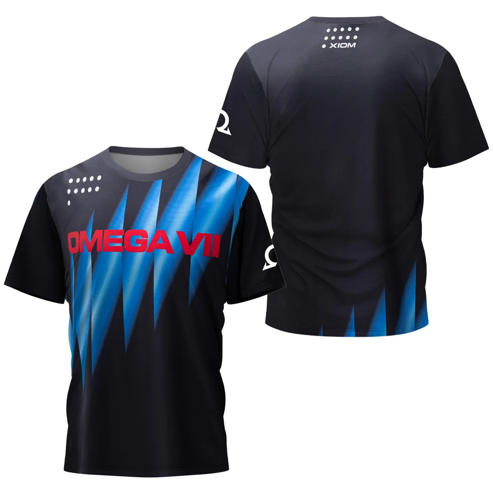 Short Sleeved T Shirt Short Sleeve T Shirt Men's Table Tennis T-Shirt Men Summer Tennis Badminton T-Shirt Top Table Club Quick Dry Short Sleeved