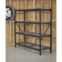 Ironton 4-Tier Industrial Shelving Rack - 77in.W x 24in.D x 72in.H 1
