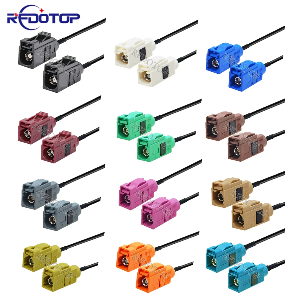 

RG174 Cable Fakra A B C D E F G H I K M Z Female Connector Car Radio Antenna Extension Pigtail for GPS RF Communications Systems
