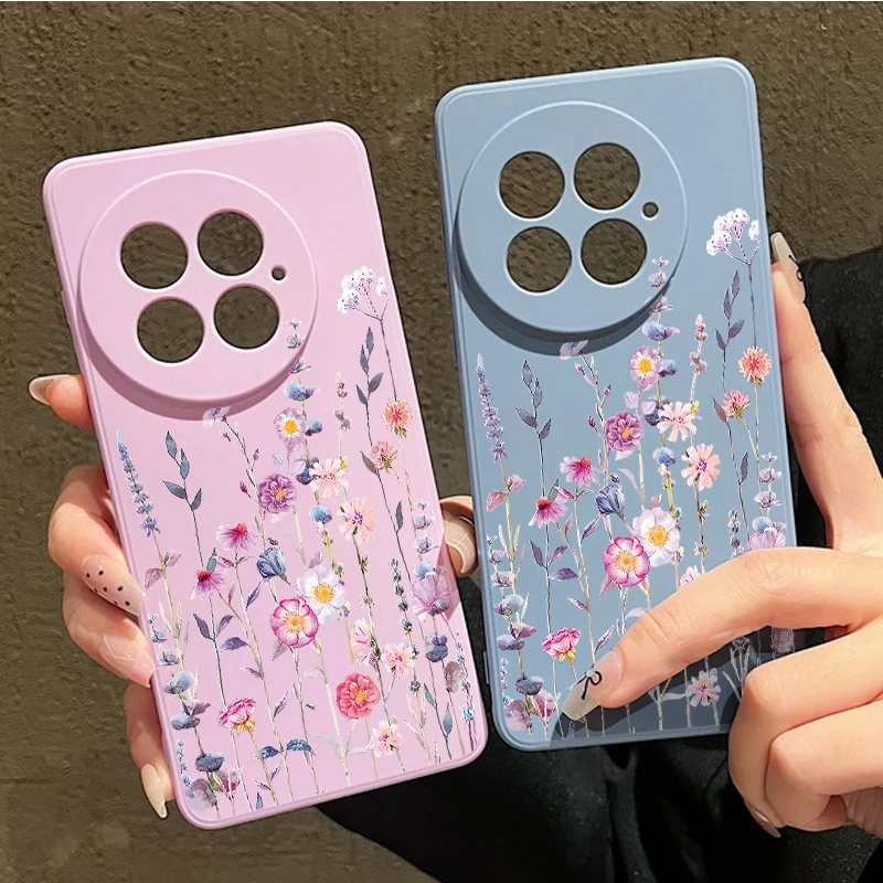Vibrant Flower Pattern Shockproof Soft TPU Phone Case
