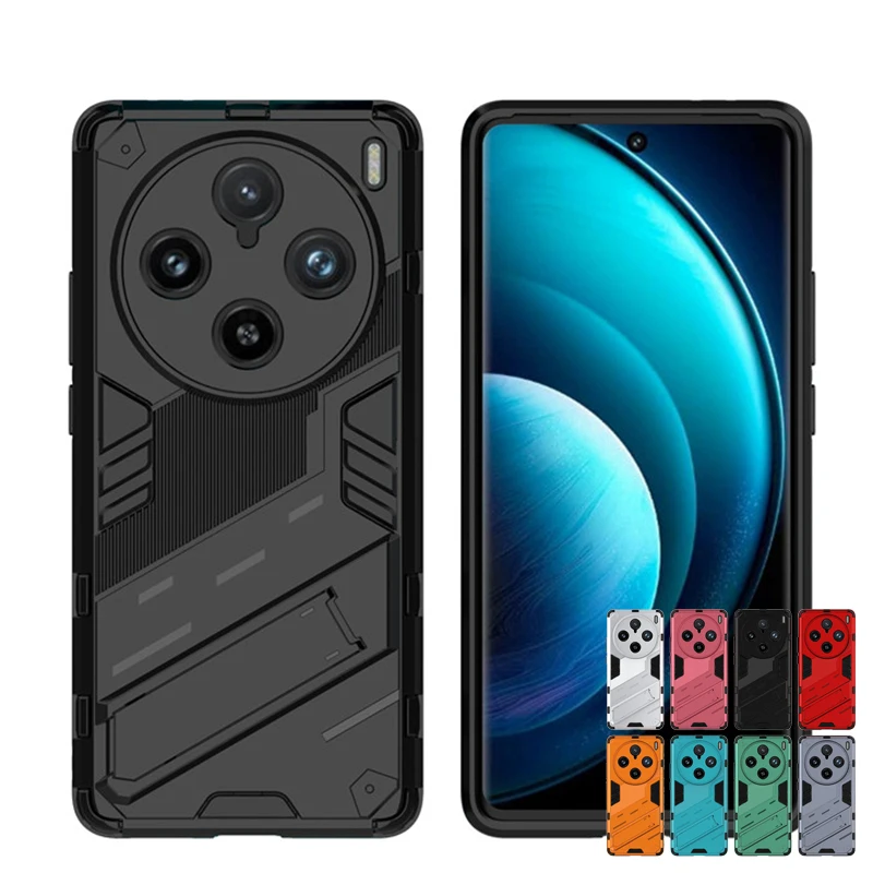 Per Vivo X100 Pro Case Vivo X100 X100 Pro 5G Cover Tpu Antiurto Silicone Armor Pc Holder Cover Protettiva Per Telefono Vivo X100 Pro