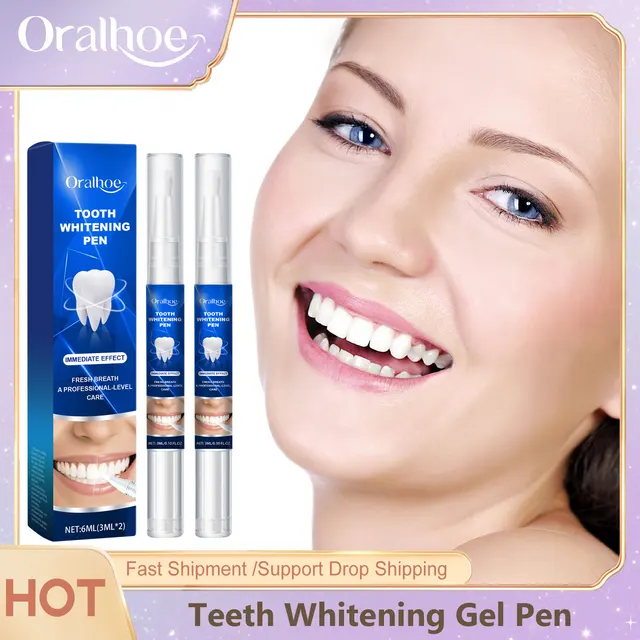 Teeth Whitening Gel Pen Dental Whitener Remove Stains Reduce Yellowing Teeth Gums Treatment Fresh Breath Tooth Brightening Serum 1