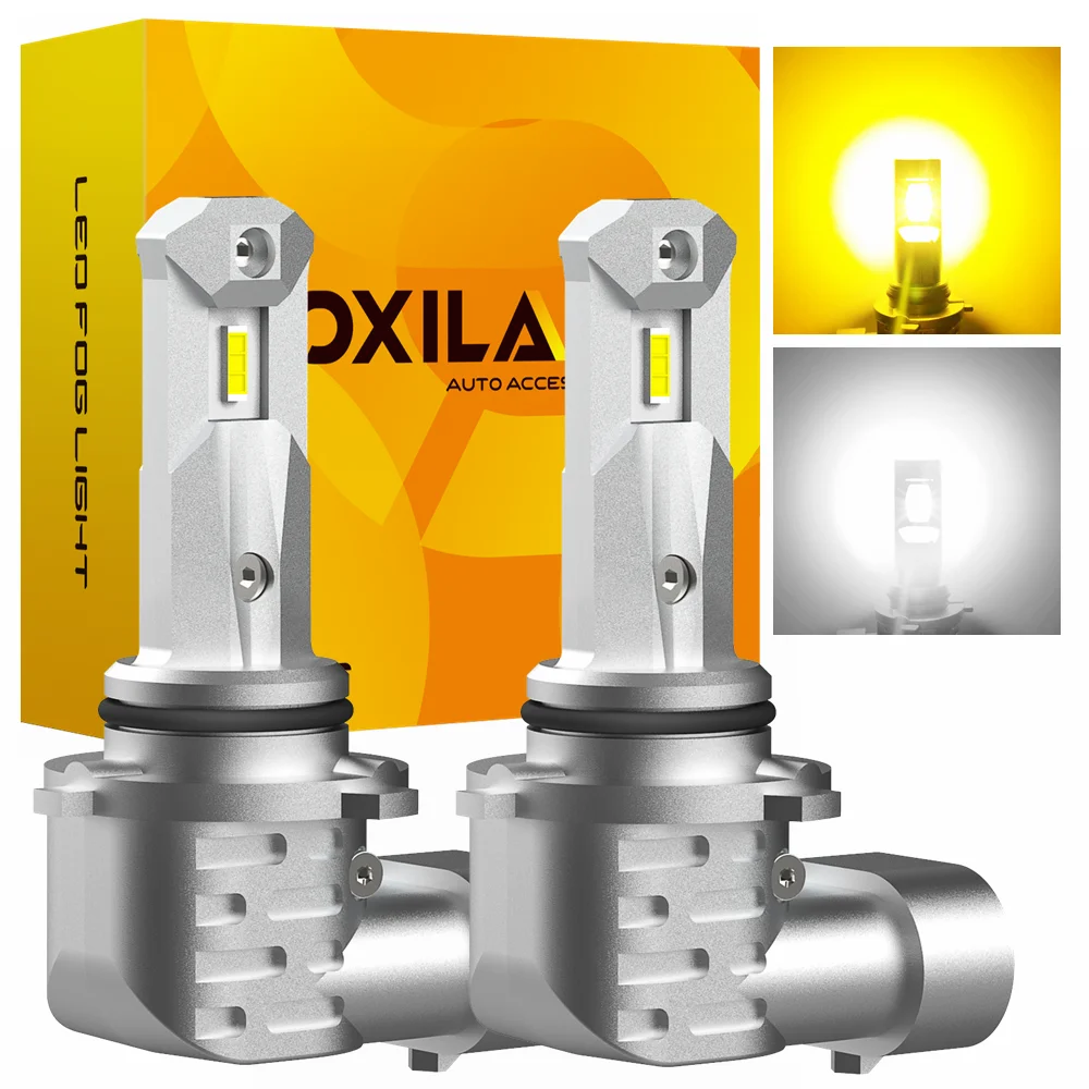 OXILAM 2X H8 H11 LED Headlight Fog Bulb Fanless Canbus For Hyundai Tucson Elantra Sonata Accent