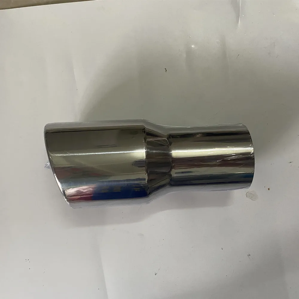Welding exhaust tips 2.5" Inlet 3.5" Outlet Exhaust Tail Pipe Tips Weld On Single Slant Cut Exhaust Tip 63mm
