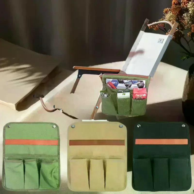 Organizer per borsa laterale per sedia da campeggio, 1 pezzo di stoccaggio sospeso multifunzionale per accessori - immagine 2