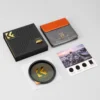 K&F CONCEPT Nano-X Variable Neutral Density ND2-ND400 & 1/4 Black Mist Multifunctional 2 in 1 Filter 49mm-82mm for Camera Lens 6