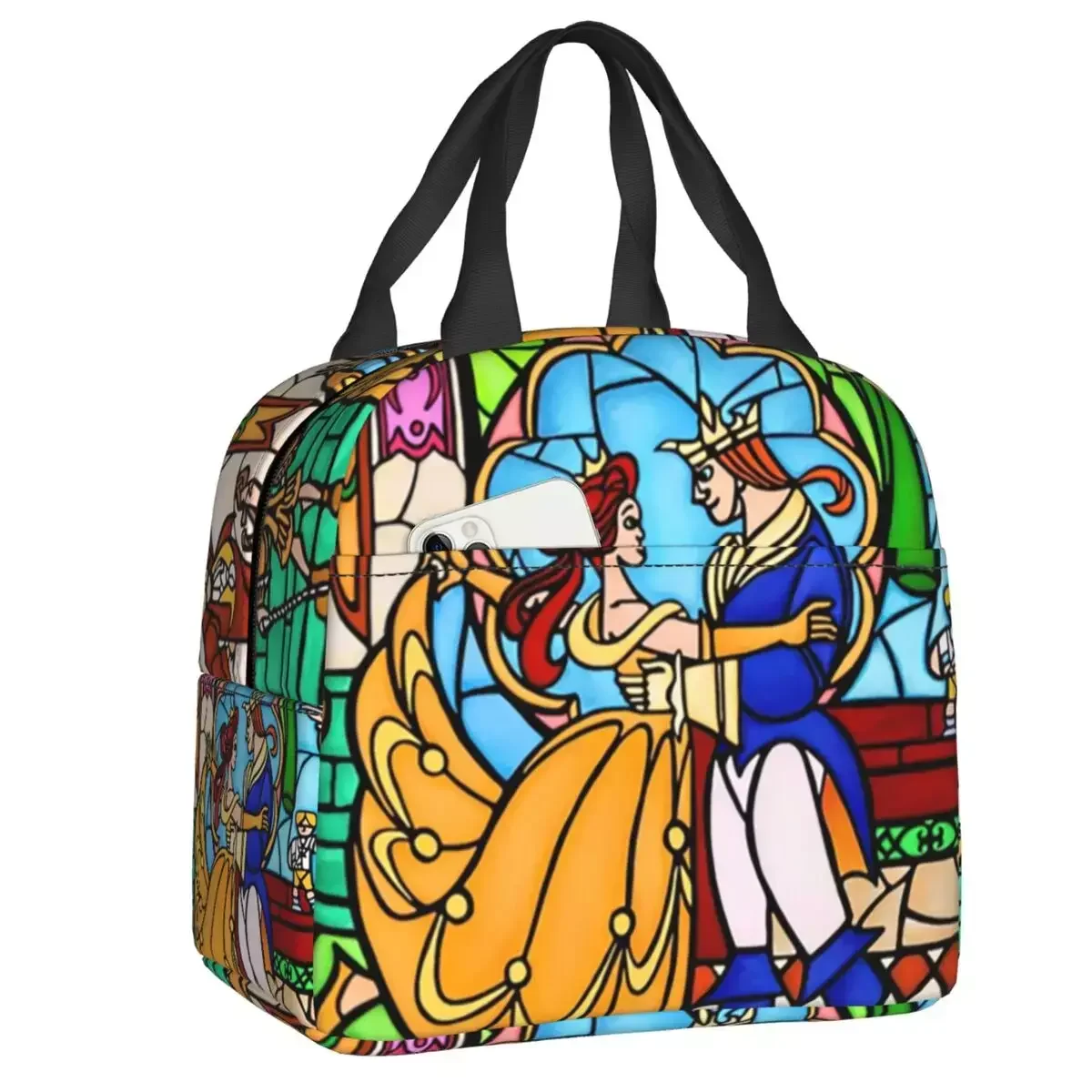 

Новинка 2023 года, многоразовые ланч-боксы с витражным узором, водонепроницаемые термоохладители в богемном стиле, изолированные Ланч-боксы для еды