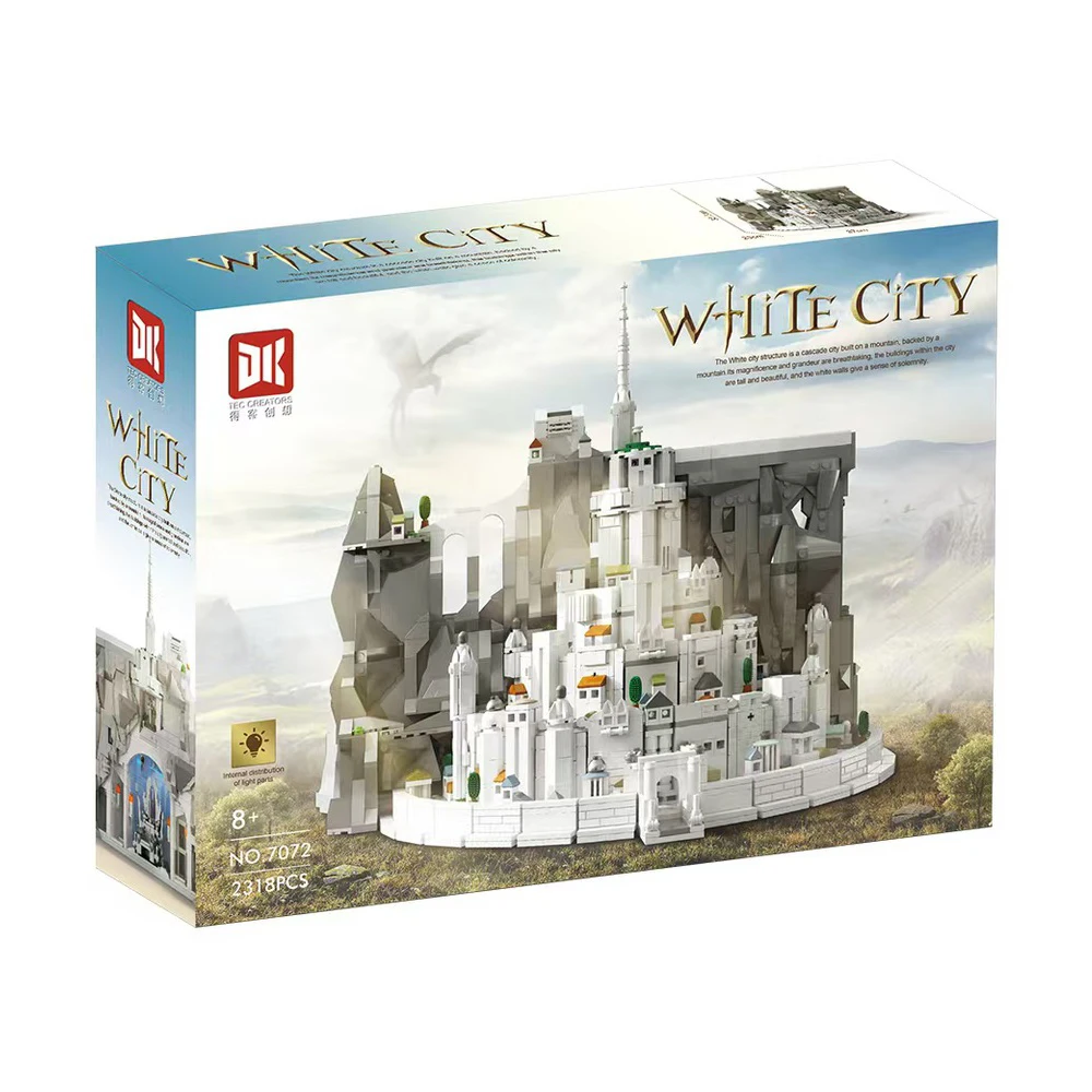 IN STOCK 7072 MOC Idea Minas Tirith Construction Building Blocks Bricks Model Assembling DIY Toys for Boys Christmas Gift Set