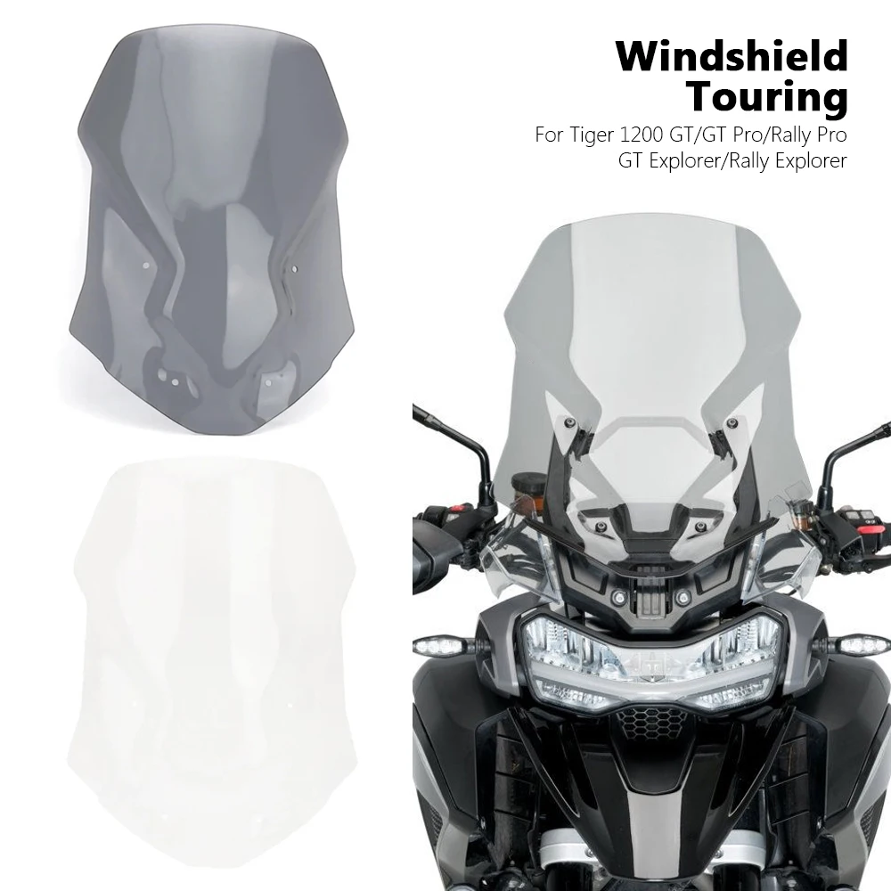 

New Windscreen Windshield Wind Shield Screen Protector For TIGER 1200 GT/GT Pro/Rally Pro/GT Explorer Tiger1200 Rally Explorer