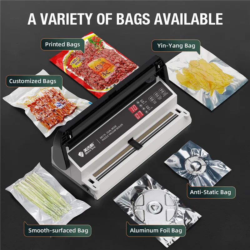 MAGIC SEAL MS175 Vacuum Sealer Machine Wet Vacuum Sealer Packaging Machine Professional Food Plastic Bag Sealer 4