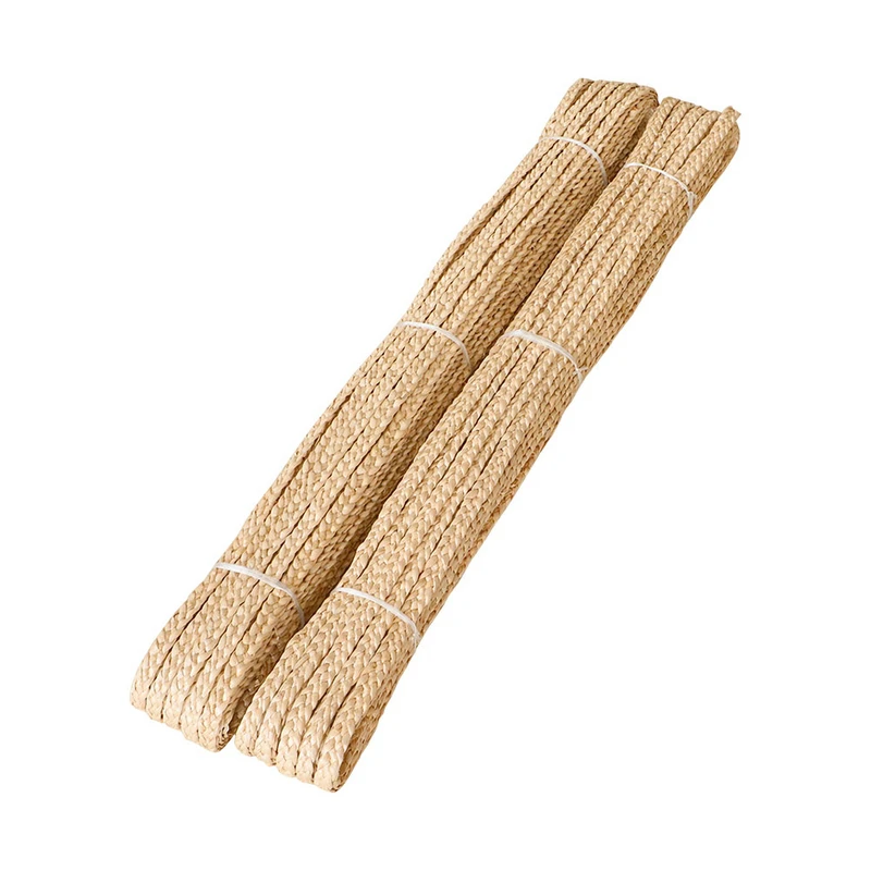 45 Meters Natural Typha Plant Straw Grass Rope Handmade Straw Rattan Braids DIY Crafts Material Home Chair Basket Table Decor