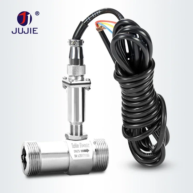 Industrial Turbine Flow Meter for Water High PrecisionPulse RS485 modbus Fuel Diesel Petrol Oil 1 inch Sensor DN32 DN40