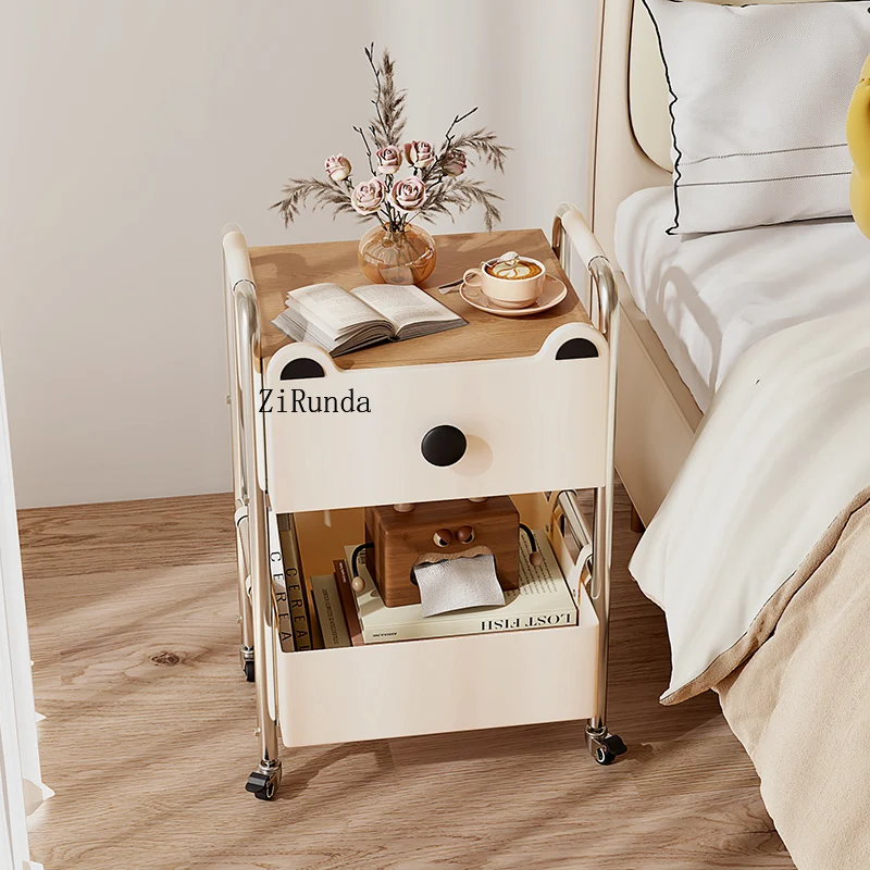 Cream Wind Creative Bedside Table Shelf Children's Bedside Table Substitute Locker Side Rack
