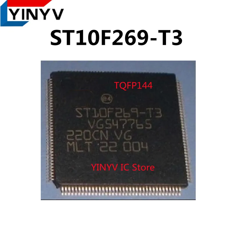 1 Pz St10F269-T3 Tqfp144 St10F269 Mcu A 16 Bit Con Unità Mac, Memoria Flash Da 256K Byte E Ram Da 12K Byte Originale Nuova Qualità 100%