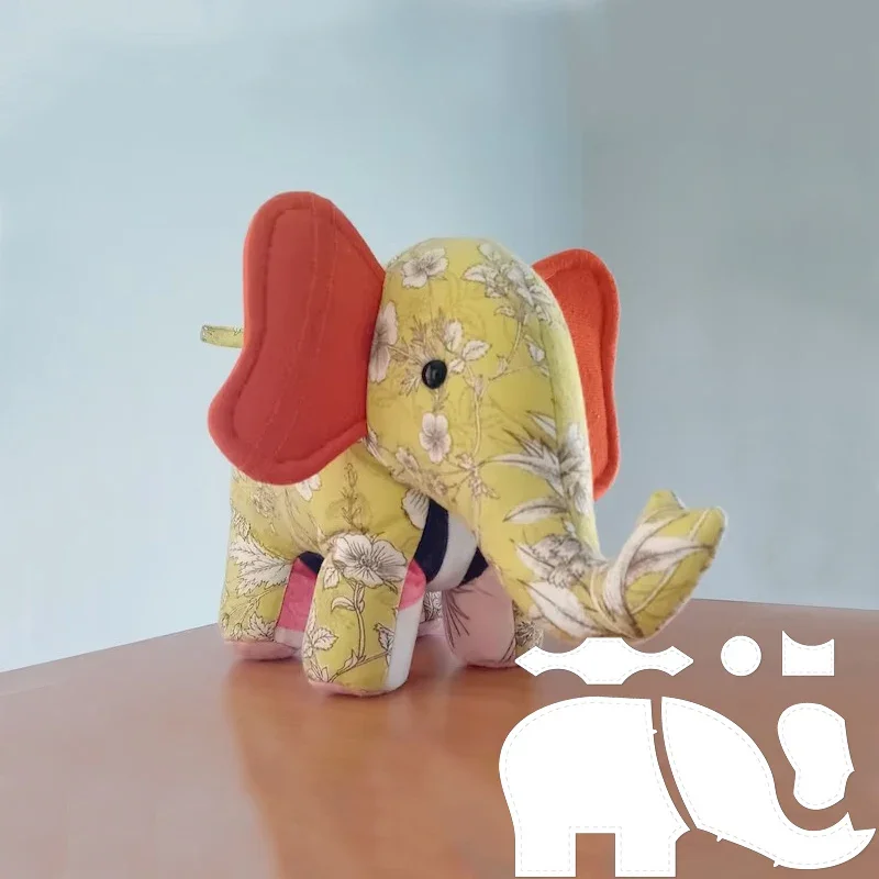 YOMDID Lovely Elephant Templates DIY Toys Decoration Acrylic Template Handcraft Patchwork Ruler Sewing Pattern With Instruction, sewing template