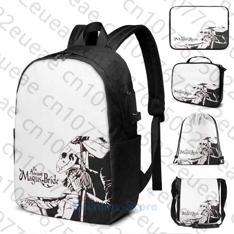 

Рюкзак с забавным графическим принтом древнего Magus Bride Chise and Elias, школьные ранцы для мужчин и женщин, дорожная сумка для ноутбука
