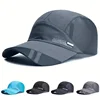 1pc Breathable Mesh Baseball Cap, Quick-Dry Polyester Sports Hat for Fishing Golf Sun Protection,  Breathable Fishing Golf Cap 1