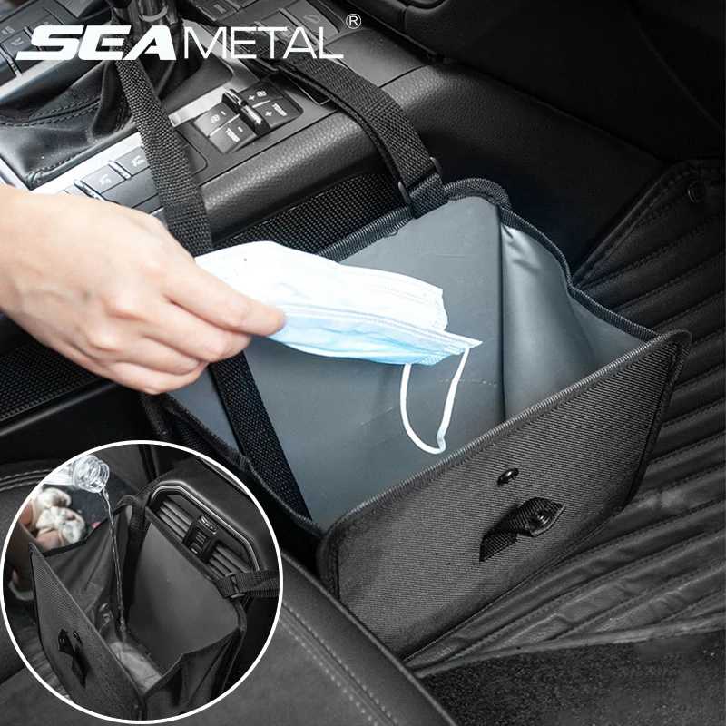 Car Storage Bag Seat Back Rubblish Bag For Kids Eating Snack Waste Container Universal Baby Cup Bottle Holder Child Drink Holder