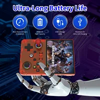 Nouvelle console de jeu portable rétro R36MAX Ⅱ 4,5 pouces, écran IPS HD 1024x768, système Linux open source portable avec 2 joysticks 3