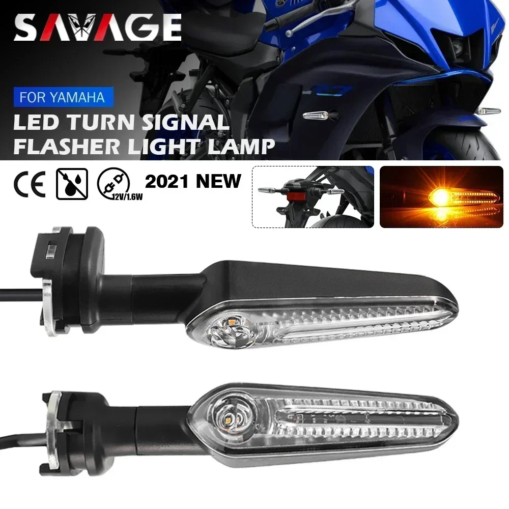 Motorcycle Turn Signal Lights LED For YAMAHA MT07 Tenere 700 XJ6 FZ6 MT09 Tracer 900 MT10 MT03 FZ25 Flashing Directional Flasher